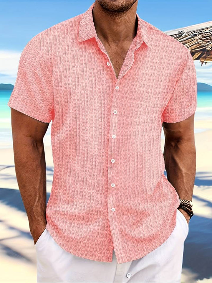 Levoire | Chemise Élégante À Motif Rayé Décontracté Rosa