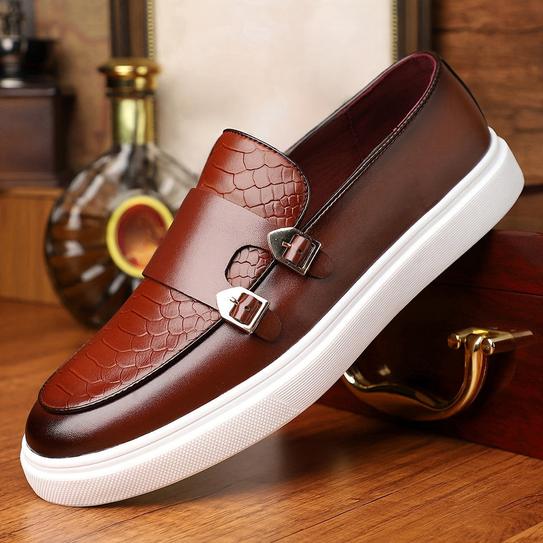 Levoire | Slip-Ons Unis Couleur Avec Des Crampons Braun 1