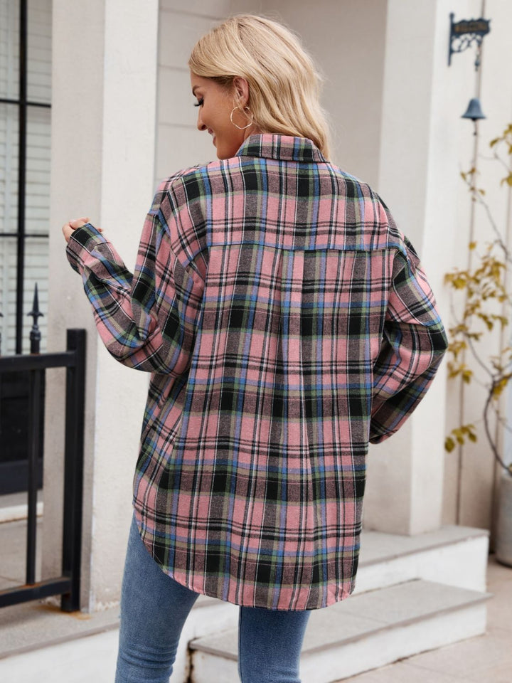 Levoire | Chemise À Carreaux À Manches Longues Et Poches
