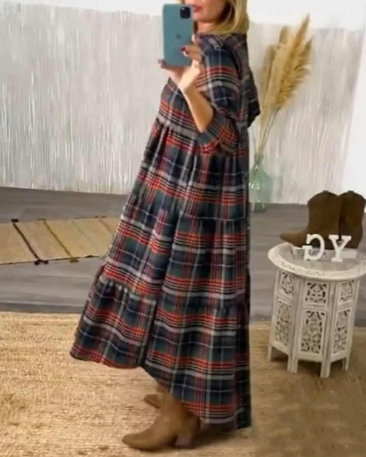 Levoire | Robe De Style Rétro Avec Motif En Losanges
