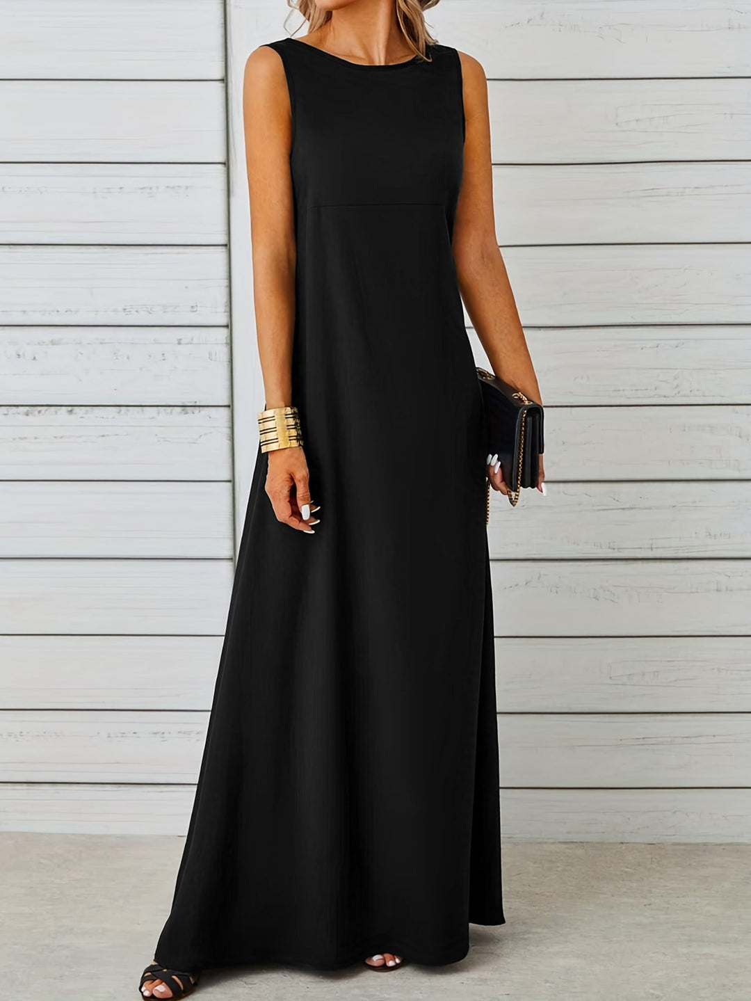 Levoire | Robe longue débardeur Noir