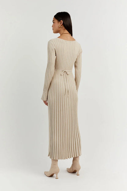 Levoire | Robe Midi À Manches Longues