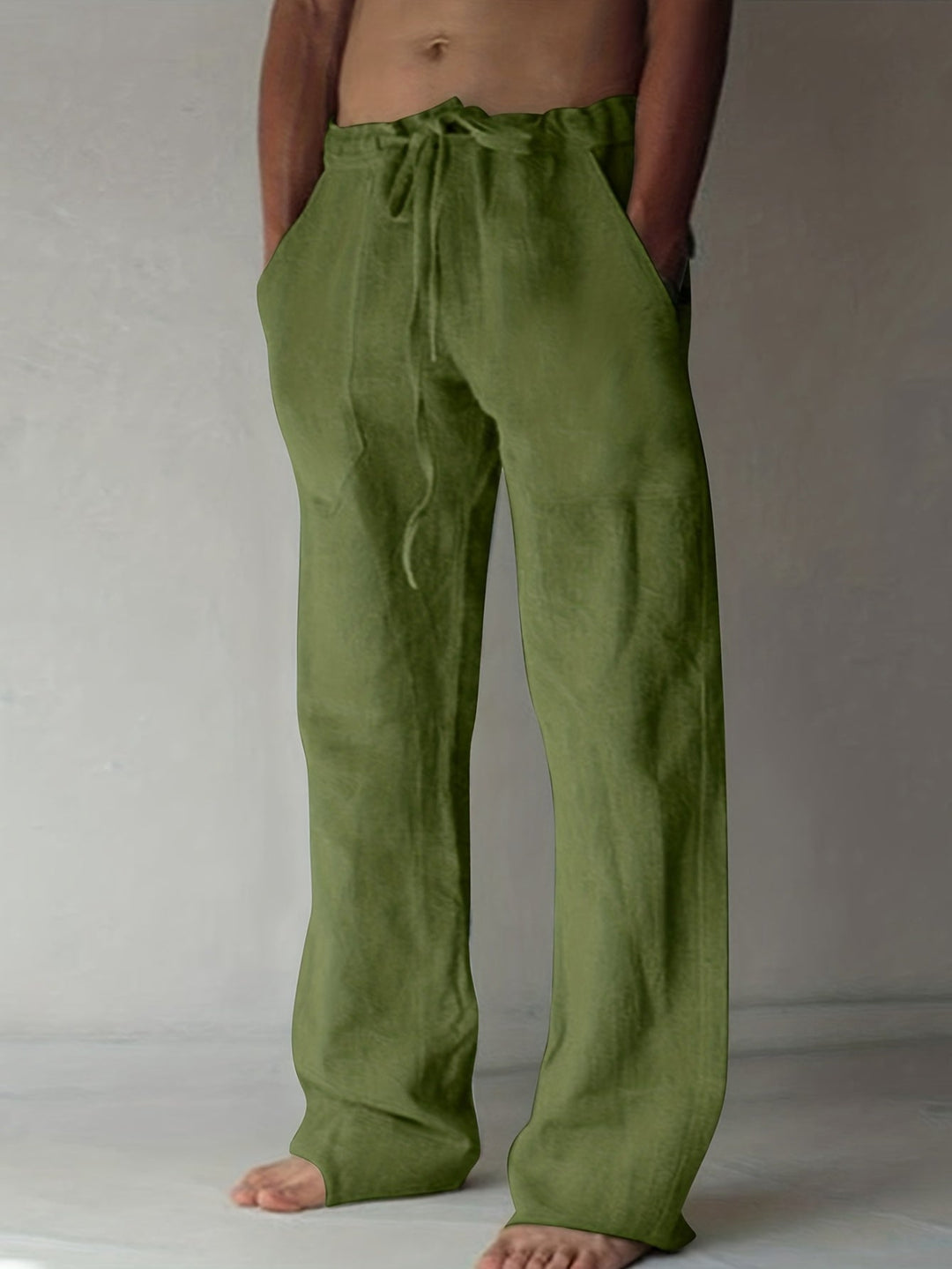Levoire | Grande Taille Pantalons En Coton Pour Hommes De Loisirs légumes