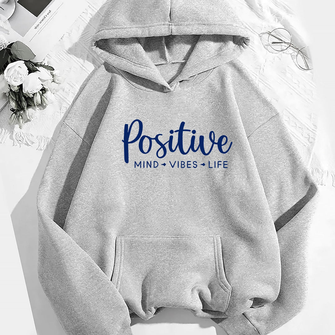 Levoire | Sweat À Capuche Élégant Pour Femmes Avec Imprimé Lettre Et Poche Kangourou