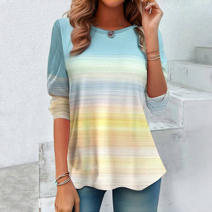 Levoire | T-Shirt Dégradé Décontracté Multicolore