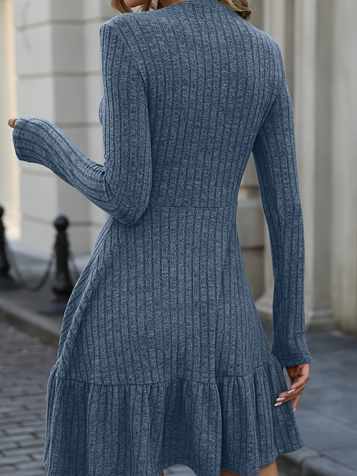 Levoire | Robe en tricot luxueuse avec une coupe trapèze élégante