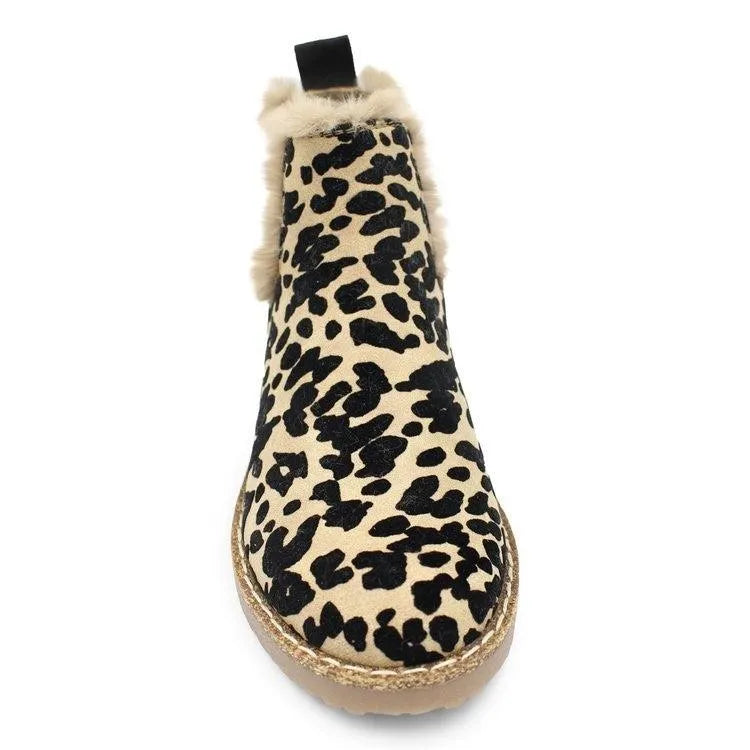 Levoire | Bottes en nubuck Motif léopard