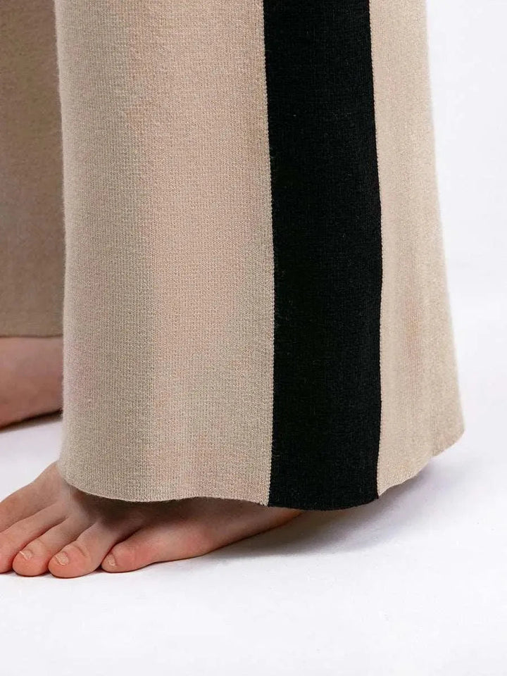 Levoire | Robe élégante en deux parties avec tricot et couture pour femmes