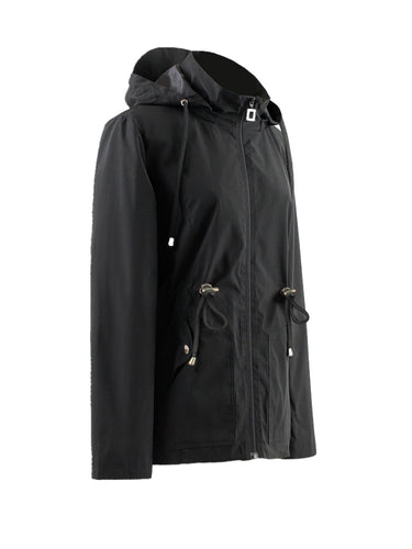 Levoire | Veste Imperméable À Taille Haute Pour Le Printemps / L'Automne Avec Capuche