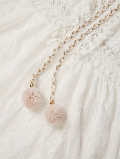 Levoire | Robe Maxi Boho D'Été Avec Bretelles Spaghetti Et Décolleté En V