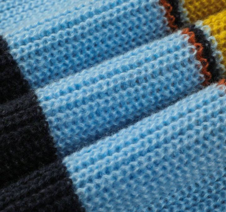 Levoire | Gilet Rayé À Manches Longues Avec Boutons