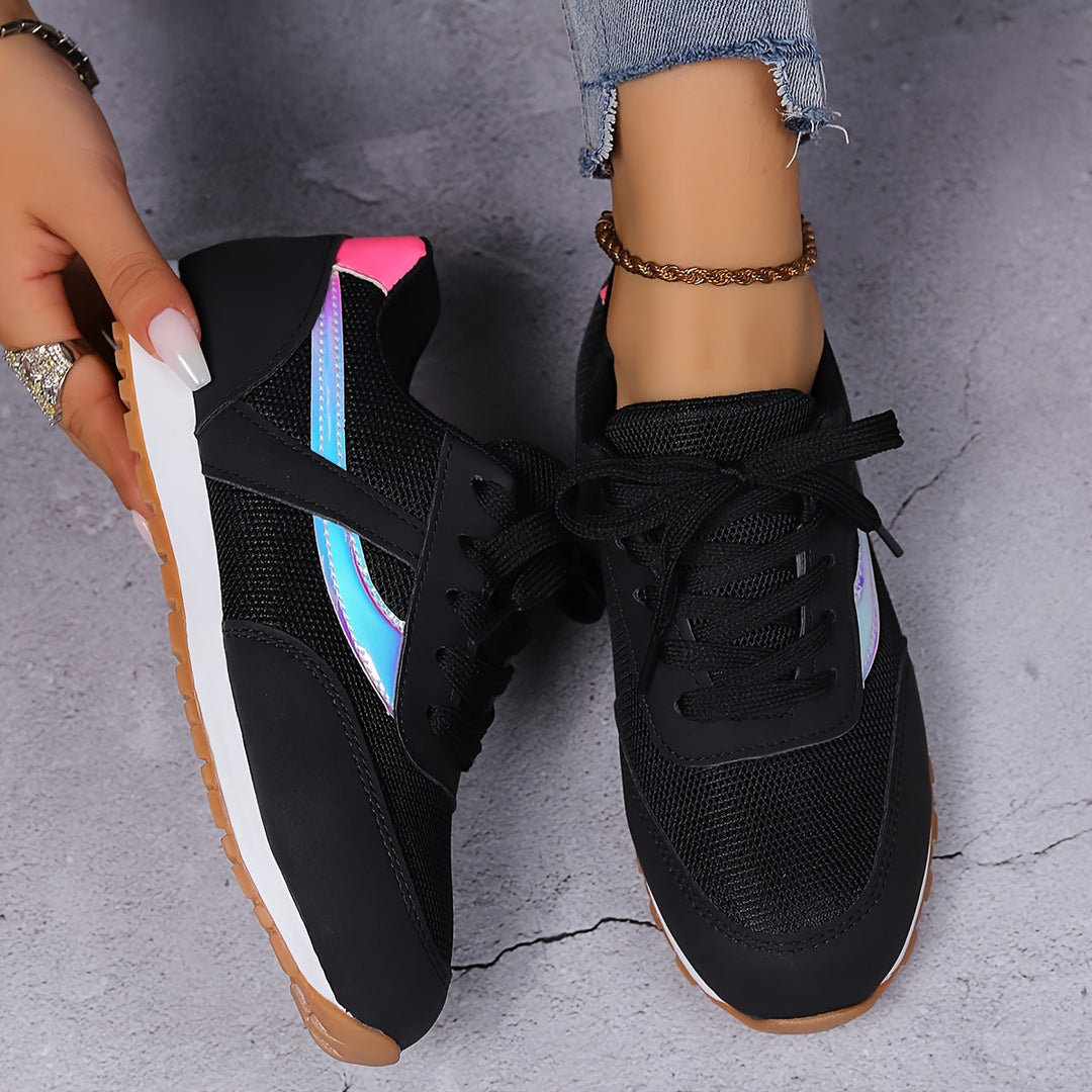Levoire | Respirant Noir Chaussures De Sport Décontractées Pour Femmes