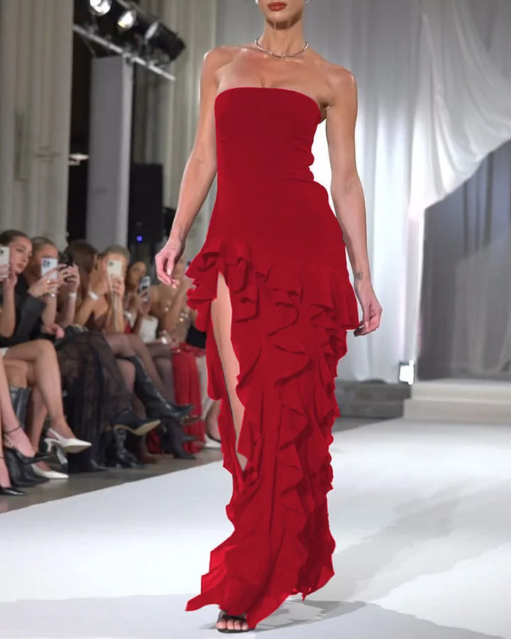 Levoire | Robe D'Été Moderne À Manches Longues Décontractée Et Légère Rot