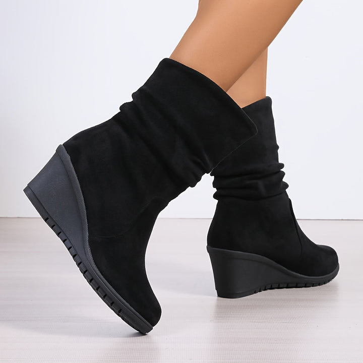 Levoire | Baskets À Talon Mukavat Avec Un Design Uni Noir