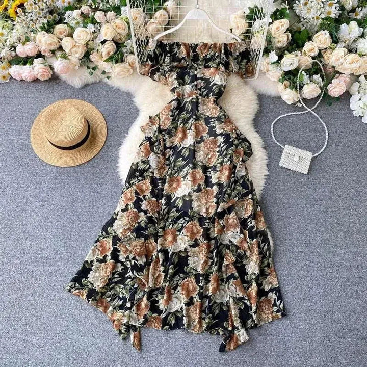 Levoire | Robe à ourlet irrégulier Noir Une taille