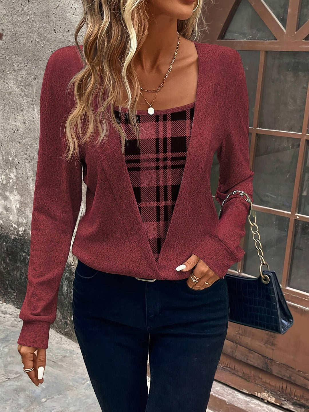 Levoire | Chemise À Motifs Avec Encolure Carrée Et Fente