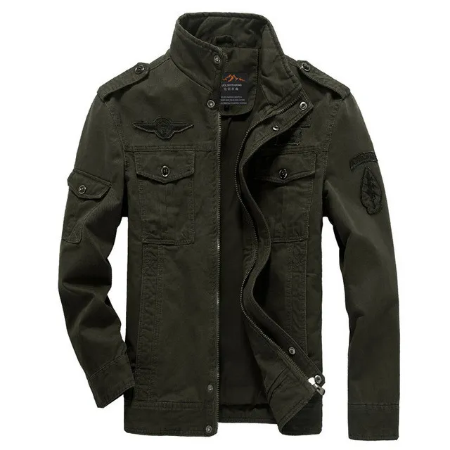 Levoire | Style Militaire Manteau De Loisirs Mi-Long Pour Activités De Plein Air Olive vert