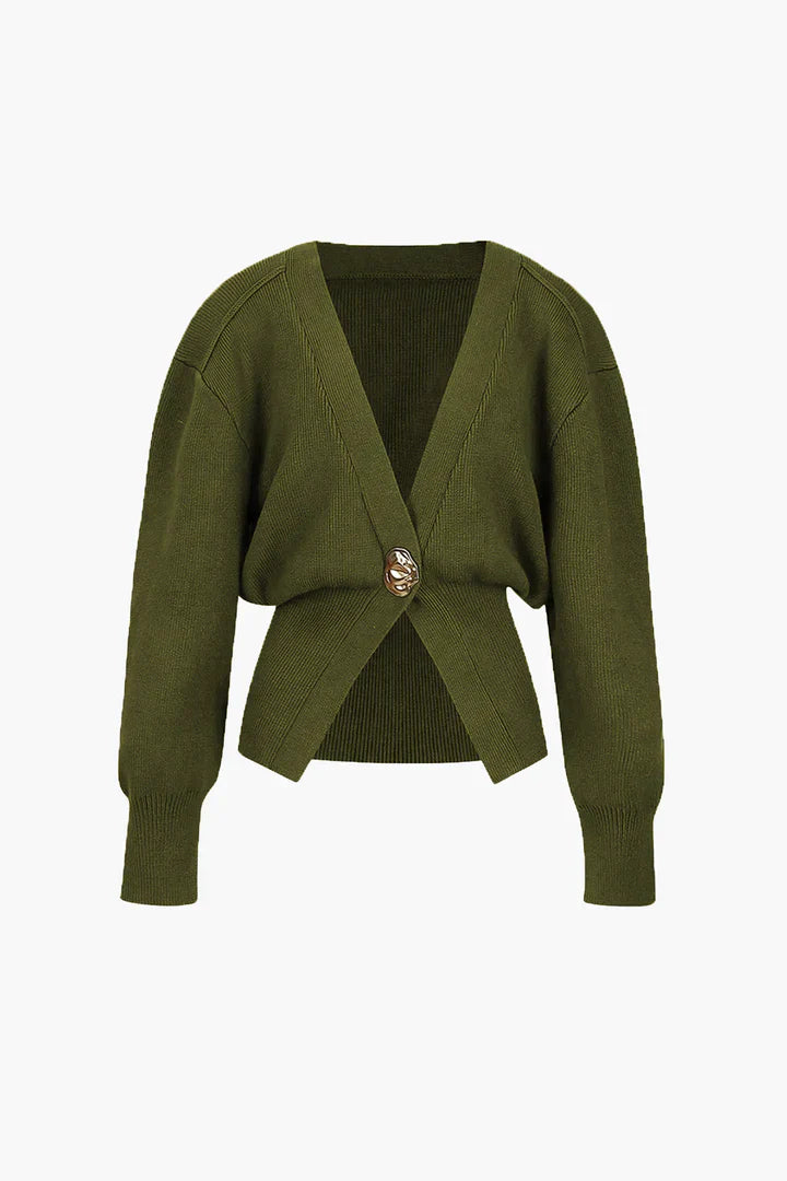 Levoire | Gilet Tricoté Au Cou Vert