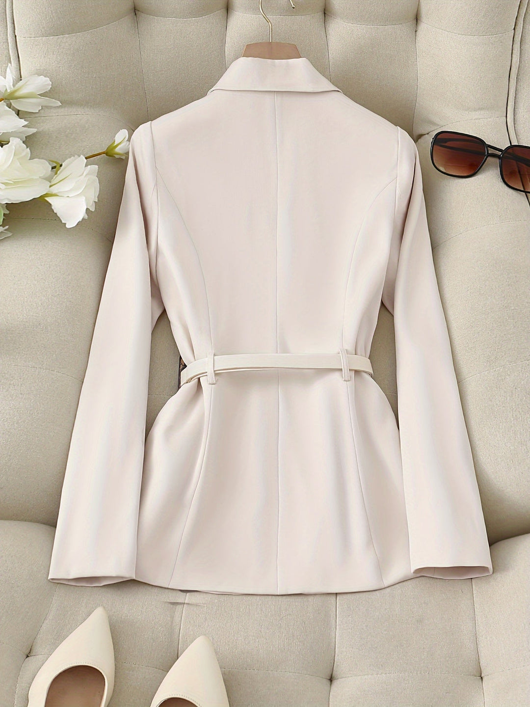 Levoire | Blazer Avec Boutonnière À L'Avant, Blazer Slim Fit À Manches Longues Élégant Pour Le Printemps Et L'Automne, Vêtements Pour Femmes
