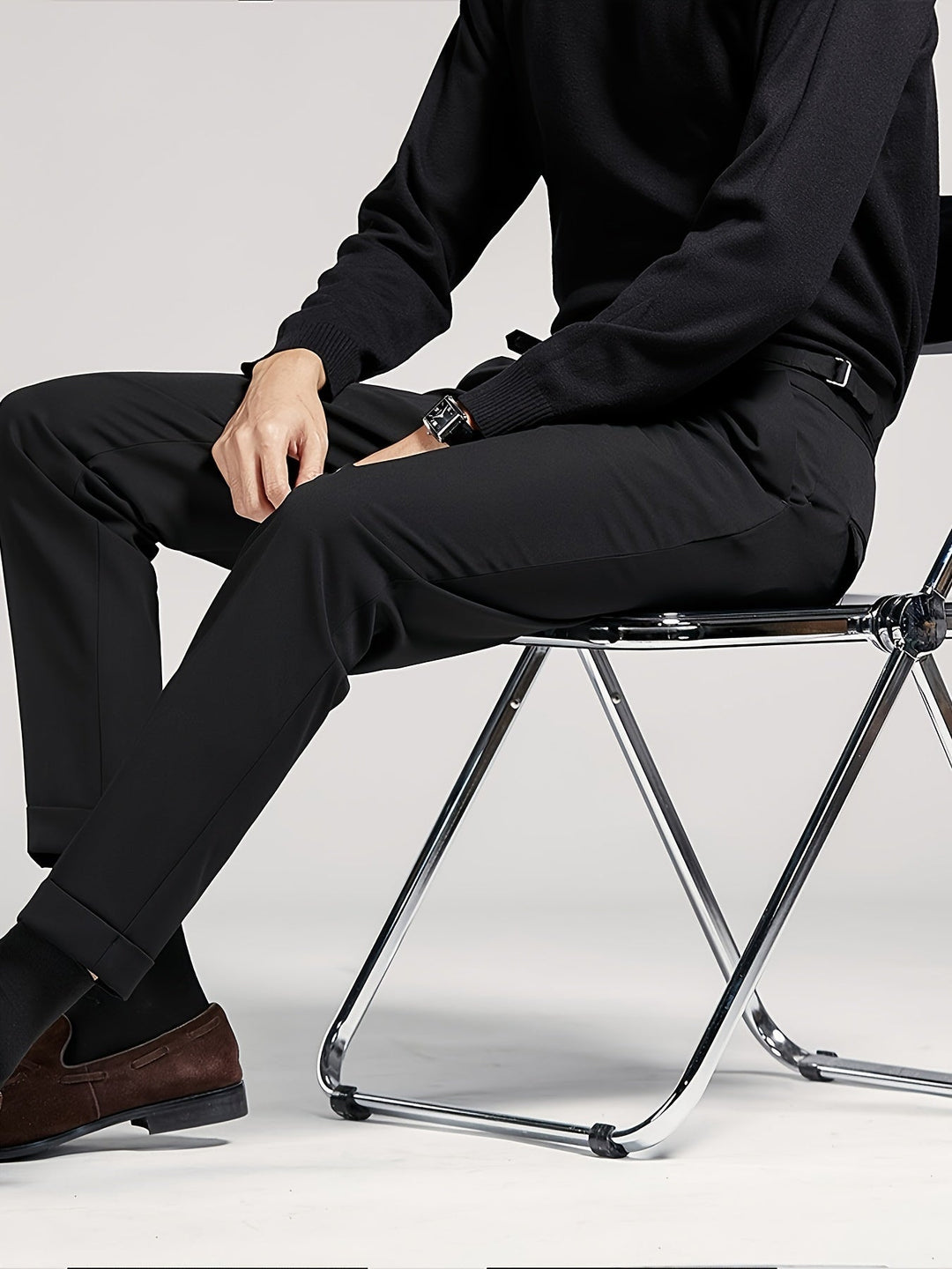 Levoire | Pantalon D'Affaires Regular Fit Unicolore