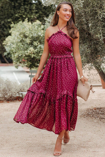 Levoire | Robe Halter À Pois Rouges