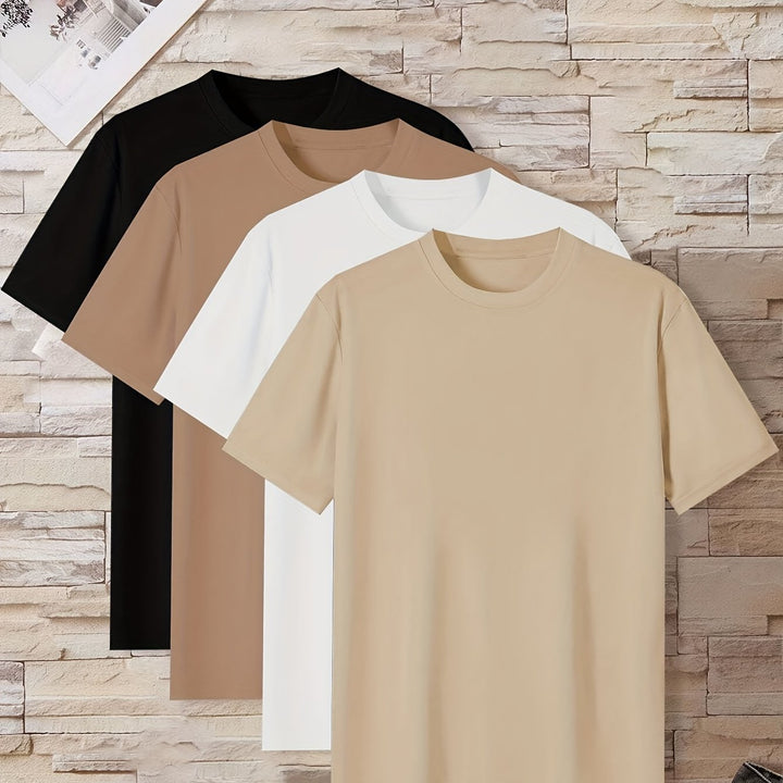 Levoire | T-Shirts Unisexe Décontractés Unis Couleur mixte 5
