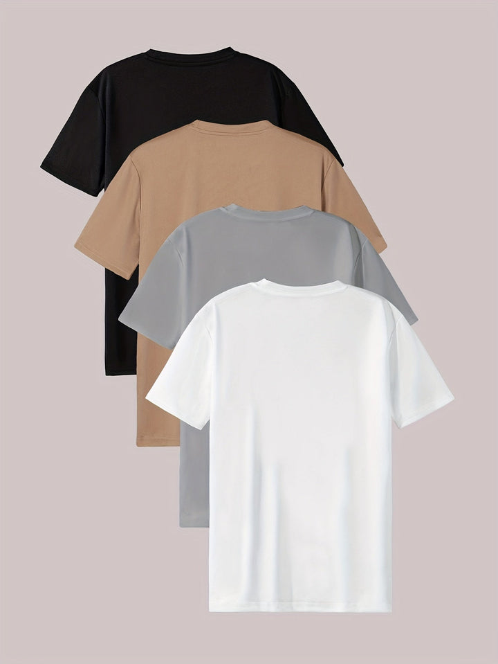 Levoire | T-Shirt Unicolore Pour Hommes À Manches Courtes Seosväri 1