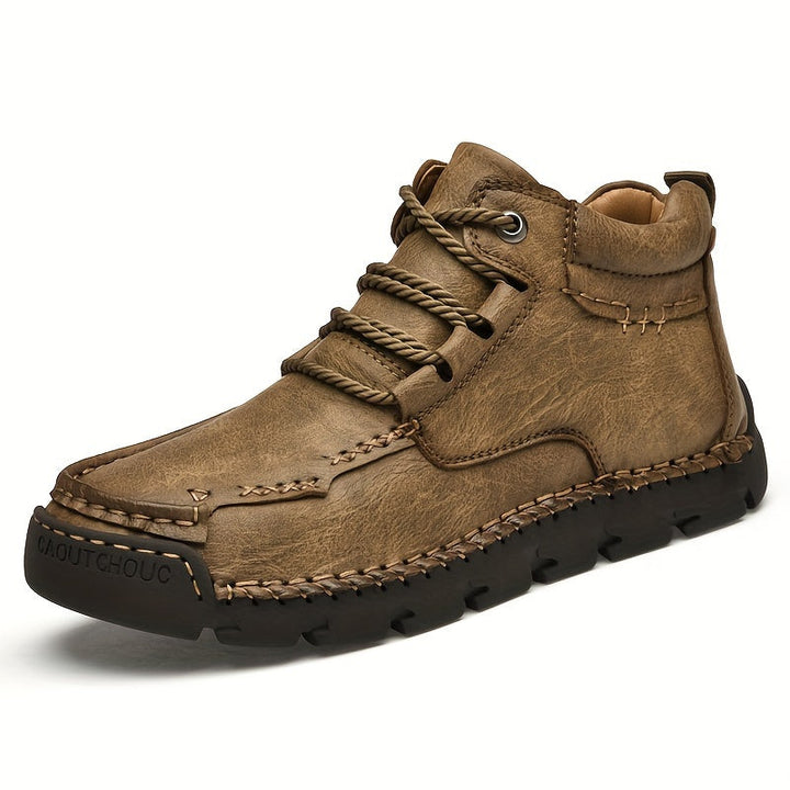 Levoire | Mélange Retro Bottes Haute Cheville Couleur kaki