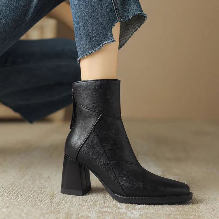 Levoire | Bottes Élégantes en Cuir Confortables pour Femmes Noir