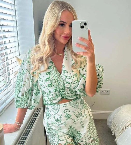 Levoire | Nouvelle Mode Broderie À Deux-Pièces Ensemble Femme Tenue