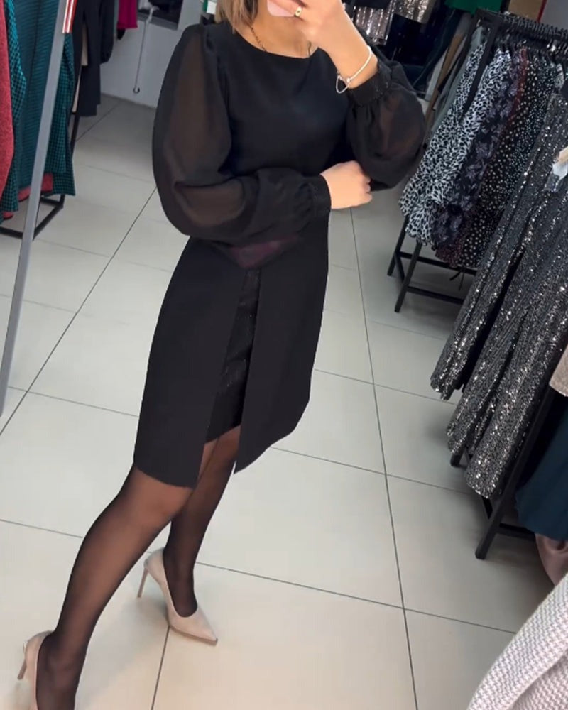 Levoire | Robe Mini Unis Confortable