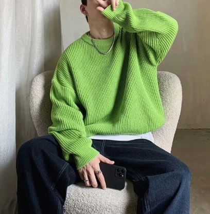 Levoire | Pull En Laine Doux Pour Hommes Émeraude