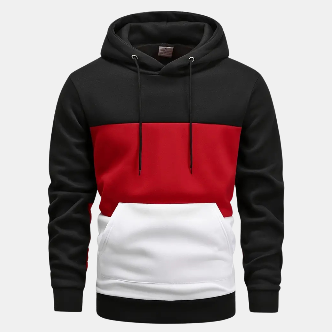 Levoire | Couleur sweat à capuche chemise rouge