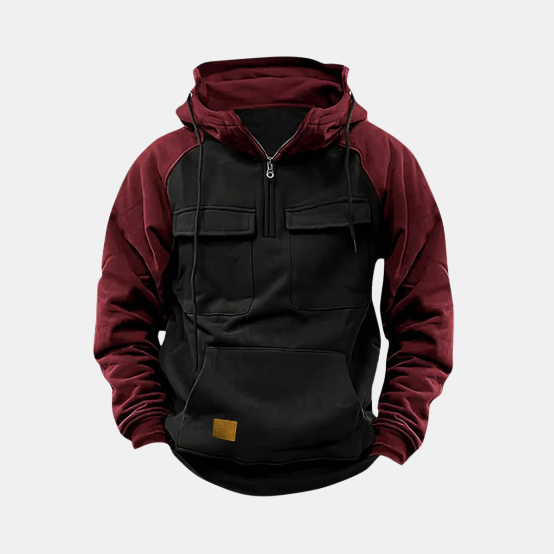 Levoire | Sweat À Capuche Pour Hommes Usage Extérieur Musta