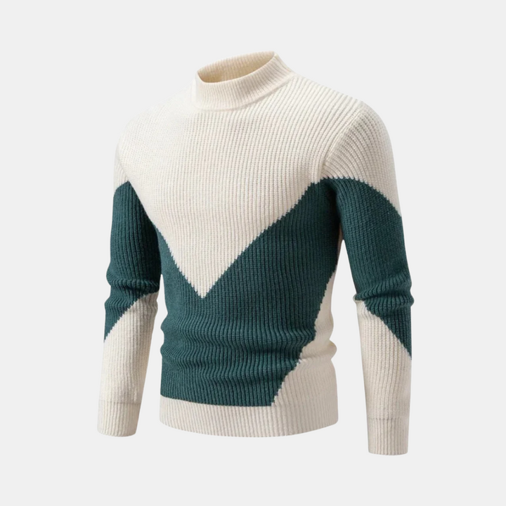 Levoire | Pull Premium Femme Losange vert