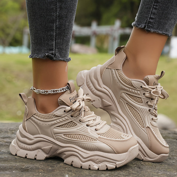 Levoire | Bottes À Lacets Avec Un Look Moderne Beige