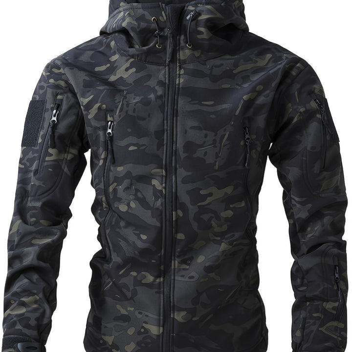 Levoire | Veste De Vent Chaude En Polaire Pour Hommes Avec Capuche