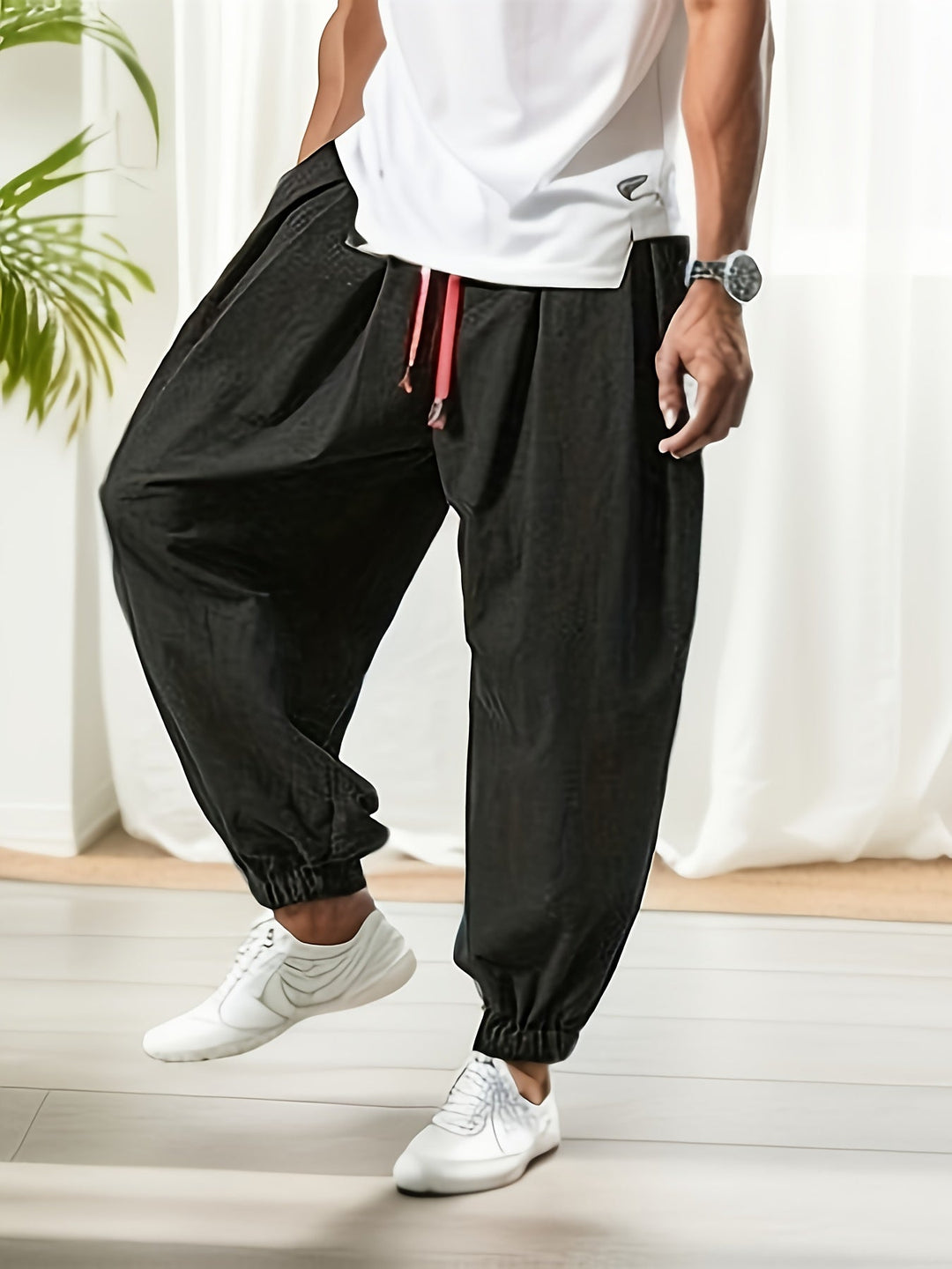 Levoire | Pantalon De Plage Large Décontracté Avec Cordons