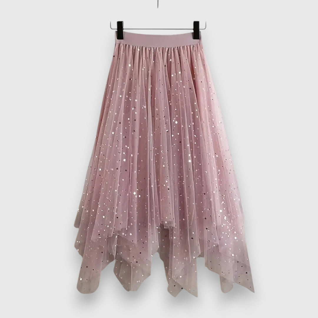 Levoire | Rock Avec Paillettes Rosa Taille Unique