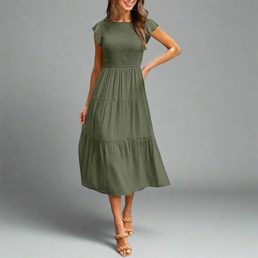 Levoire | Robe Élégante Et Aérée Pour Chaque Occasion Vert armée