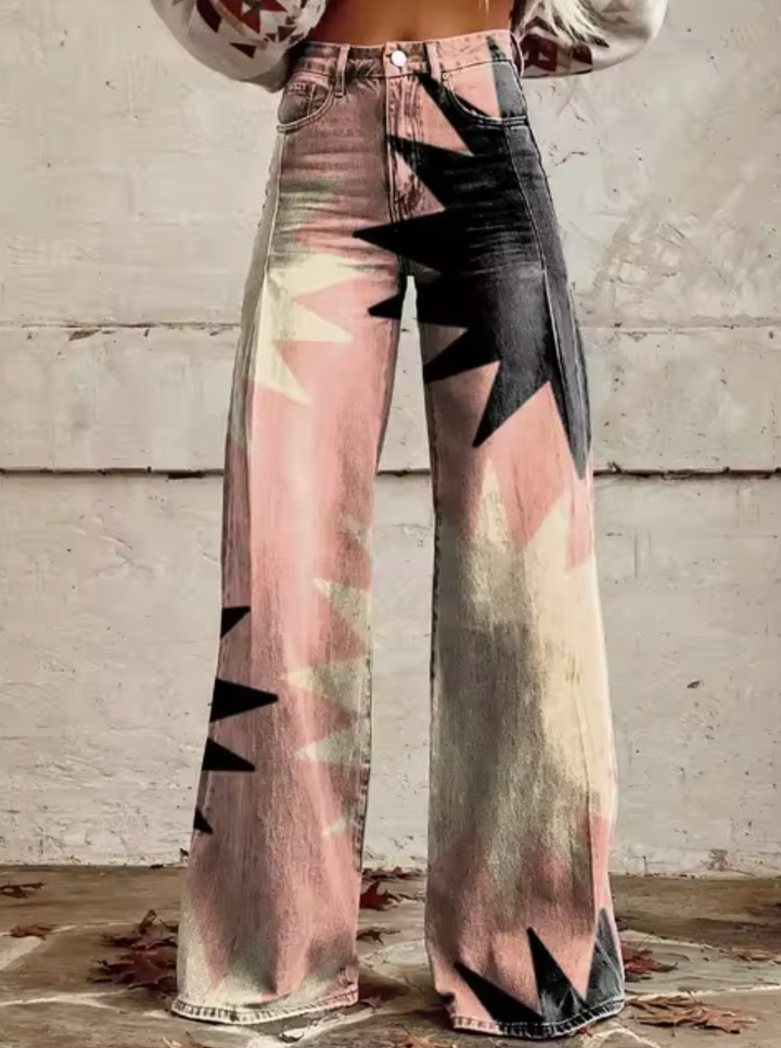 Levoire | Pantalon Taille Haute Stylé Avec Des Motifs Uniques Stil10
