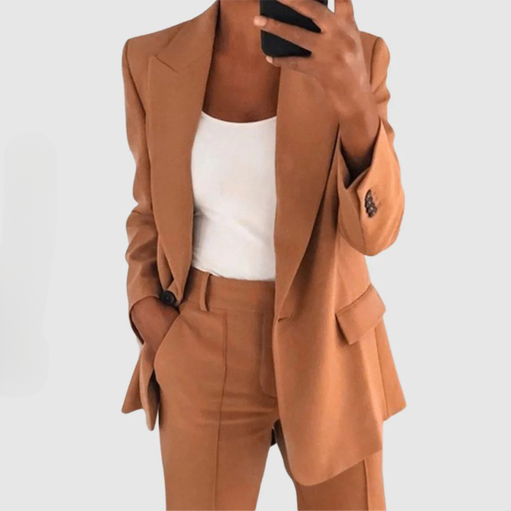 Levoire | Ensemble blazer chic Abricot