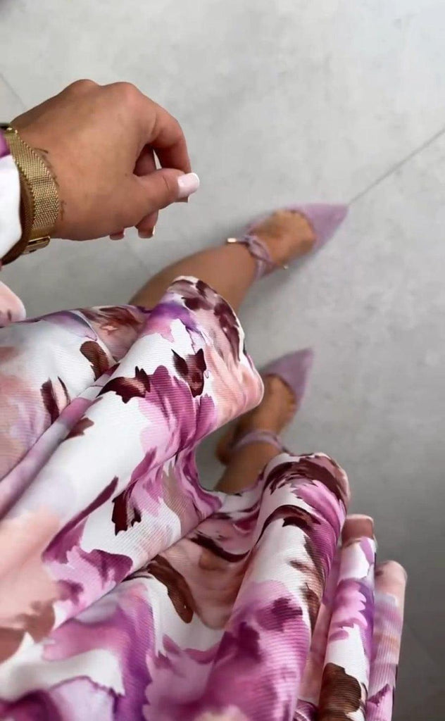 Levoire | Robe Courte Confortable Avec Des Fleurs Pour Femmes