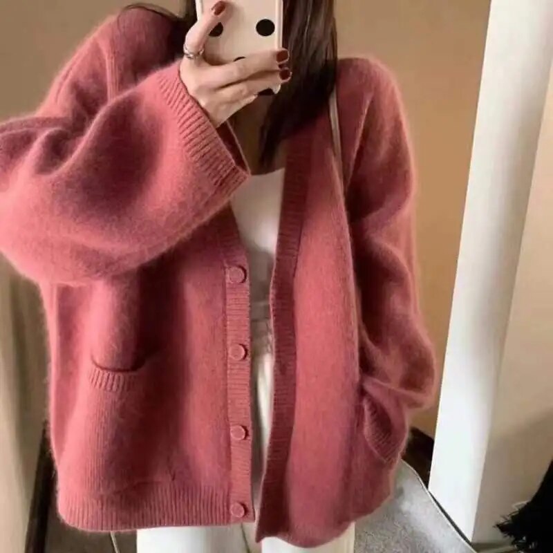 Levoire | Élégant Cardigan Avec Fermeture À Boutons Rot Une taille