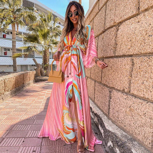 Levoire | Robe De Plage Imprimée Élégante