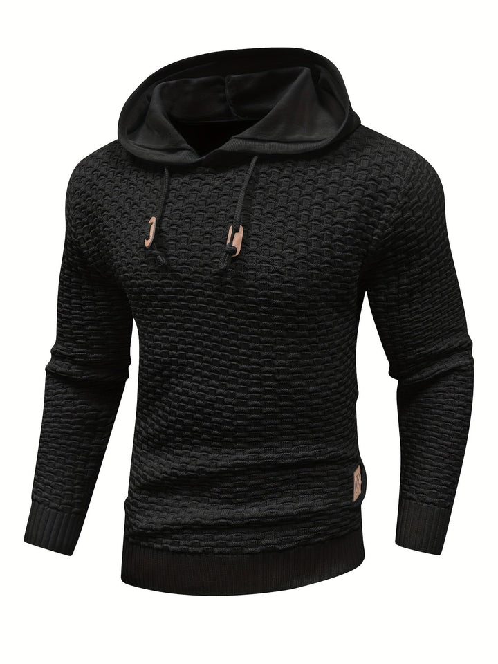 Levoire | Sweat À Capuche Tricoté Chaud Au Style Rétro Couleur café