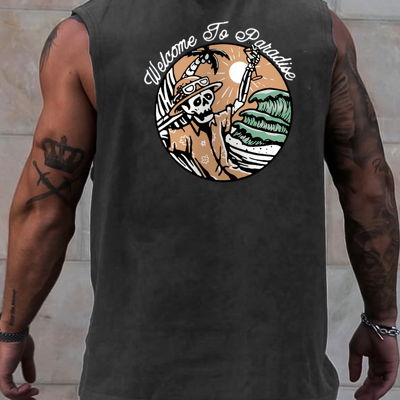 Levoire | Double-Sided Graphic Print Men'S Tank Tops