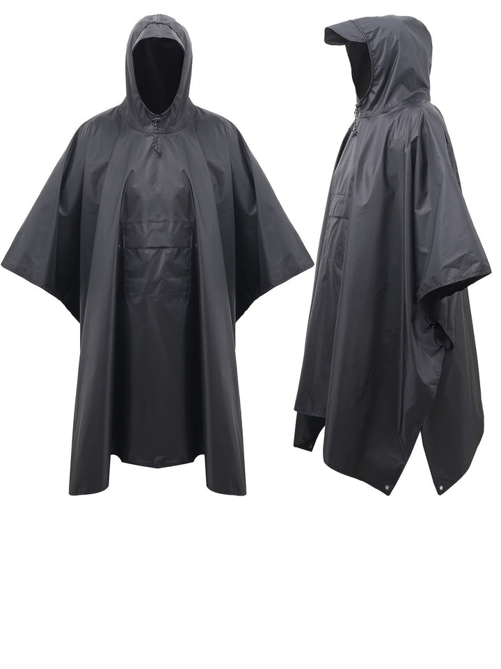 Levoire | Veste De Pluie Légère Imperméable Avec Capuche Et Poche Noir Une taille