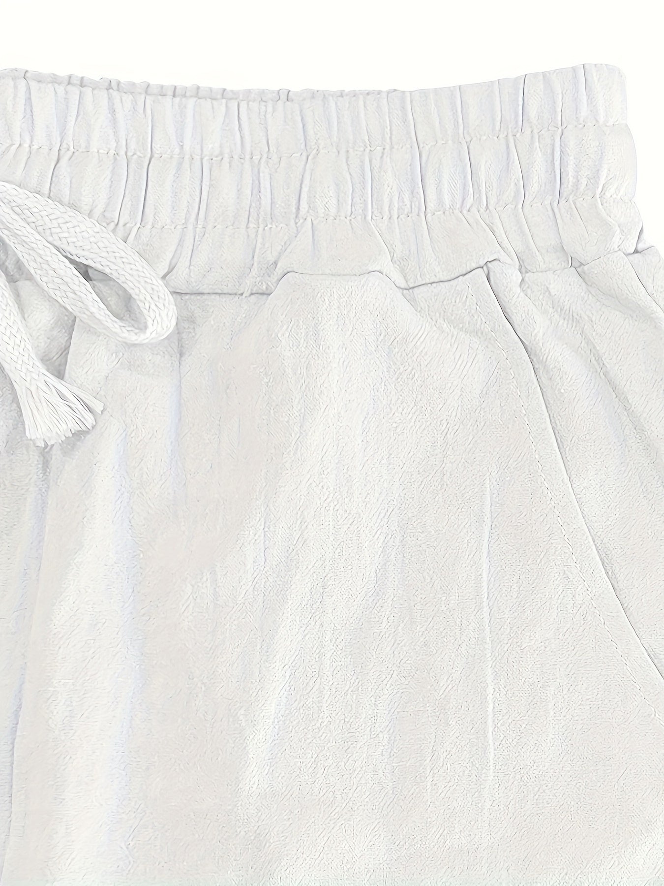 Levoire | Loisirs Coton Lin Pantalons Couleur Unie