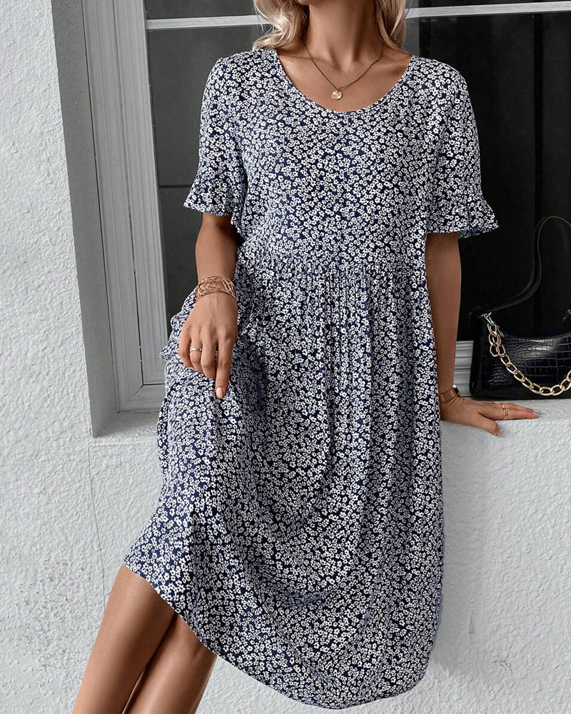 Levoire | Robe Midi Élégante Pour Femmes À Fleurs